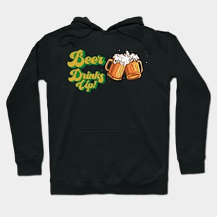 beer drink up design Hoodie